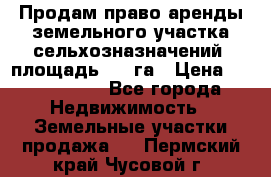 Продам право аренды земельного участка сельхозназначений  площадь 14.3га › Цена ­ 1 500 000 - Все города Недвижимость » Земельные участки продажа   . Пермский край,Чусовой г.